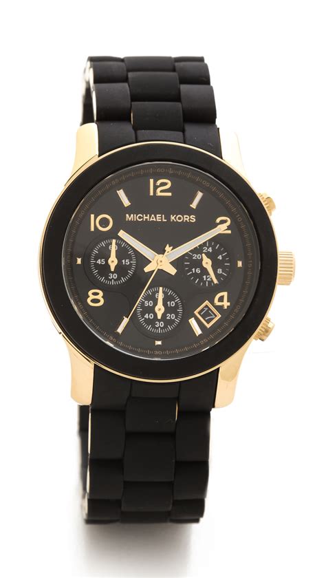 oversized square michael kors watch|Michael Kors black runway watch.